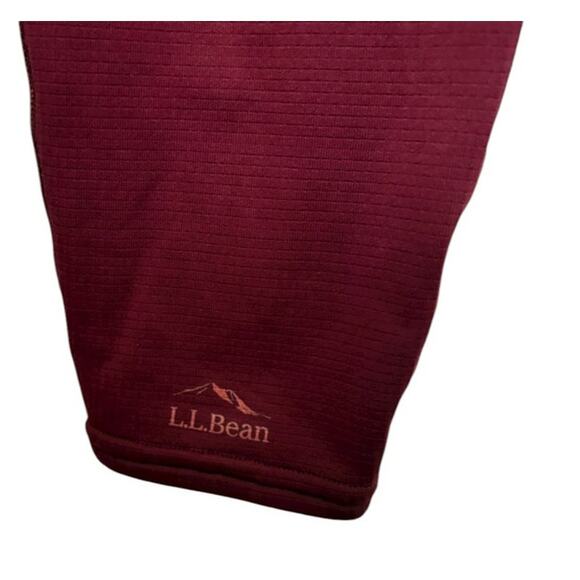 L.L. Bean Burgundy heavyweight base layer pants Sz L - Picture 3 of 5